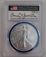 2024-W $1 Burnished Silver Eagle Mint Designer Series First Day of Issue Damstra SP70