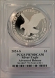 2024-S $1 Silver Eagle Advanced Release Mercanti SF PR70DCAM