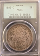 1883-O $1 MS64