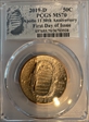 2019-D 50C Apollo 11 50th Anniversary First Day of Issue MS70