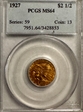 1927 $2.50 MS64