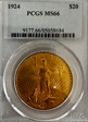 1924 $20 MS66