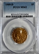 1909-D $5 MS63