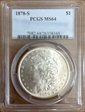 1878-S $1 MS64