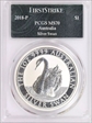 2018-P $1 Silver Swan First Strike MS70