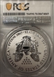 2019-W $1 Silver Eagle Enhanced Rev PR Pride of Two Nations, U.S. Set First Strike PR70