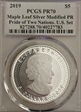 2019 $5 Maple Leaf Silver Modified PR Pride of Two Nations, U.S. Set T.C. Eagle w Sun PR70