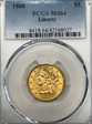 1908 $5 Liberty MS64