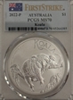 2022-P $1 Koala Ag First Strike MS70
