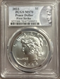 2023 $1 Peace Dollar First Strike MS70