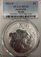 2023-P $1 Koala  QE II Reign 1952-2022 MS70