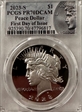 2023-S $1 Peace Dollar First Day of Issue PR70DCAM