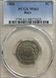 1866 5C Rays MS61