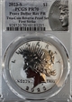 2023-S $1 Peace Dollar Rev PR Two-Coin Reverse Proof Set First Strike PR70