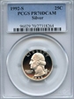 1992-S 25C Silver PR70DCAM