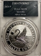 2024-P125 $1 Silver Swan First Strike MS70