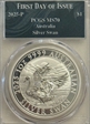 2025-P $1 Silver Swan First Day of Issue MS70