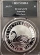 2017-P $1 Silver Swan First Strike MS70