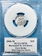 2006-W $10 Burnished St. of Liberty First Strike Mint Engraver Mercanti Flag SP70