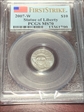 2007-W $10 Burnished St. of Liberty First Strike SP70