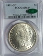 1891-CC $1 MS64+