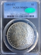 1893-CC $1 MS63+