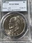 1973-D $1 MS66