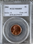 1962 1C MS66RD