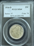 1916-D 25C MS64