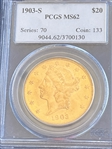 1903-S $20 MS62