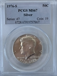 1976-S 50C Silver MS67