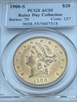 1900-S $20 AU55