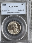 1957 25C MS66