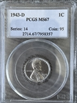1943-D 1C MS67