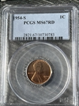 1954-S 1C MS67RD