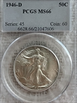1946-D 50C MS66