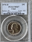1976-D 25C Clad MS67