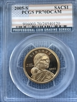2005-S SAC$1 PR70DCAM