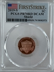 2019-S 1C Shield  First Strike PR70DCAM