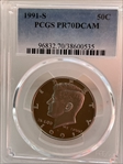 1991-S 50C PR70DCAM