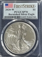 2020-W $1 Burnished Silver Eagle First Strike SP70