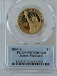 2007-S $1 James Madison PR70DCAM