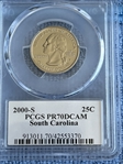 2000-S 25C South Carolina PR70DCAM