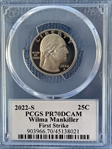 2022-S 25C Wilma Mankiller First Strike Leonard Buckley PR70DCAM