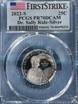 2022-S 25C Dr. Sally Ride-Silver First Strike PR70DCAM