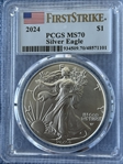 2024 $1 Silver Eagle First Strike MS70