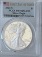 2024-S $1 Silver Eagle First Day of Issue PR70DCAM