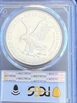 2024-(P) $1 Silver Eagle with Star Privy Struck at Philadelphia First Day of Issue MS70
