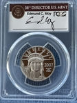2007-W $50 Statue of Liberty Moy Signature PR70DCAM