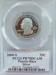 2009-S 25C Puerto Rico Silver PR70DCAM